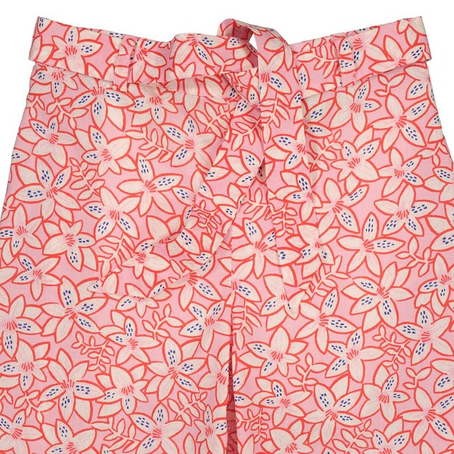 Φαρδύ παντελόνι με φλοράλ μοτίβο