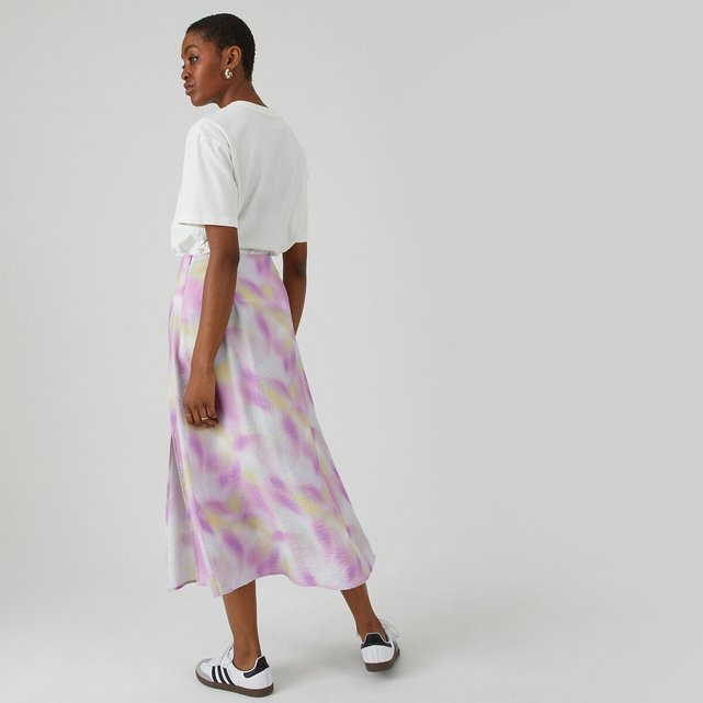 Μίντι φούστα με εμπριμέ μοτίβο tie & dye