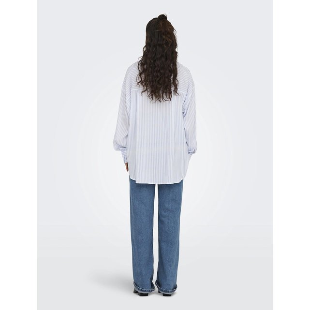 Ριγέ πουκάμισο oversize