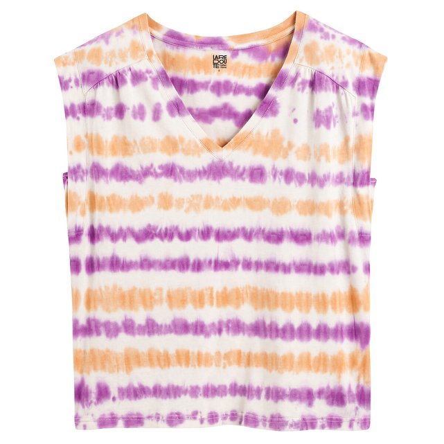 Αμάνικη μπλούζα με μοτίβο tie & dye