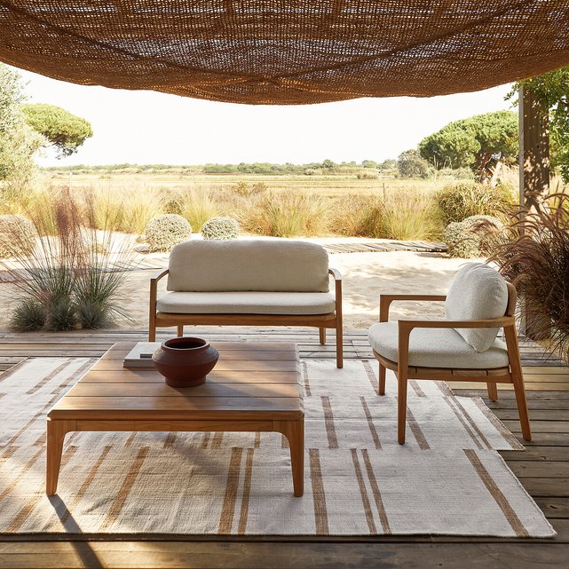 Χαμηλό τετράγωνο τραπεζάκι από ξύλο teak, Cordano