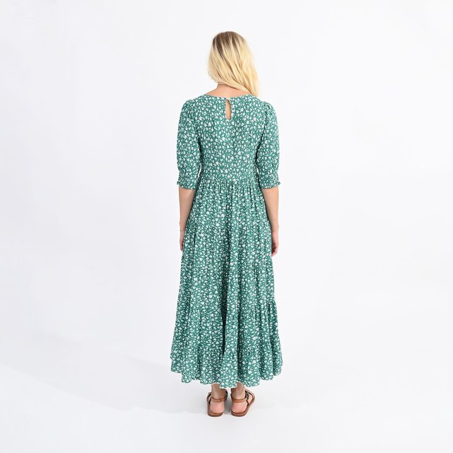 Μακρύ φόρεμα με φλοράλ μοτίβο