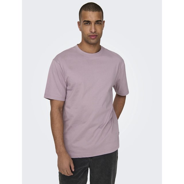 Φαρδύ T-shirt με στρογγυλή λαιμόκοψη