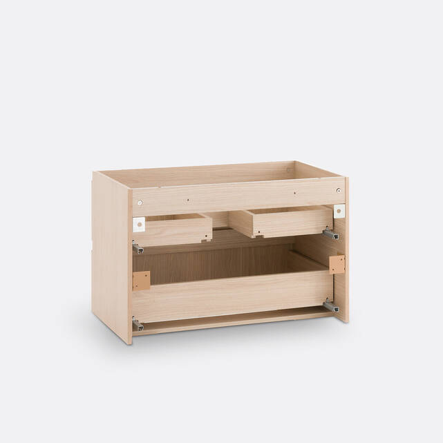 Κρεμαστό έπιπλο για νιπτήρα με 2 συρτάρια Π80 εκ., Nilia