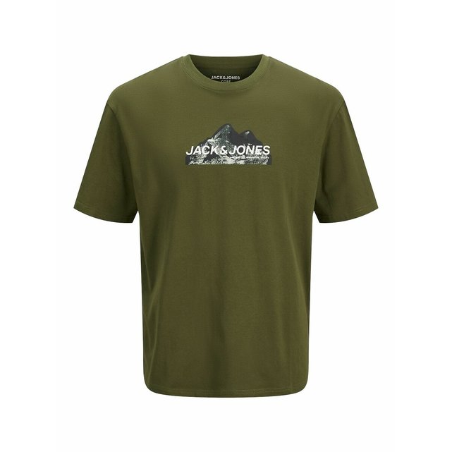 Κοντομάνικο T-shirt με στάμπα βουνό