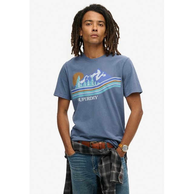 Κοντομάνικο T-shirt με στάμπα