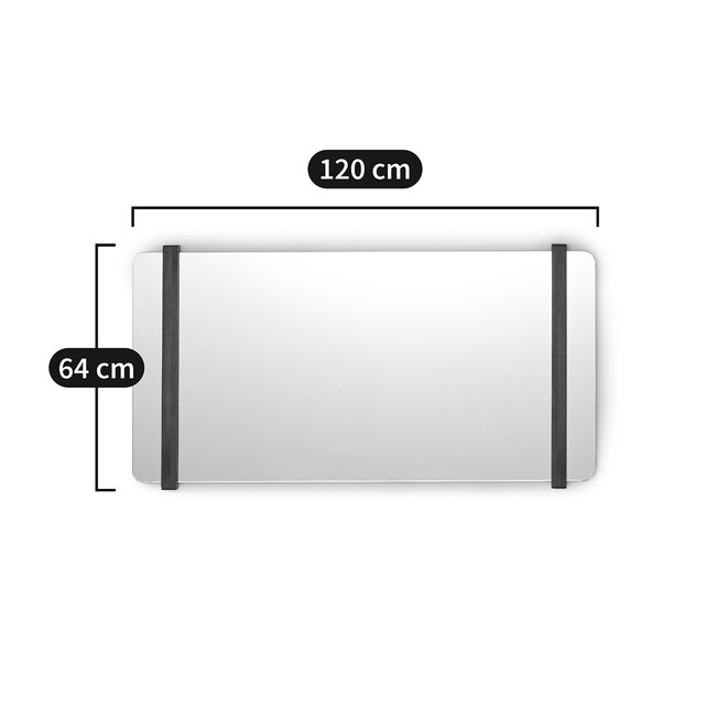 Καθρέφτης από ξύλο καρυδιάς 120 x 64 εκ., Nemma