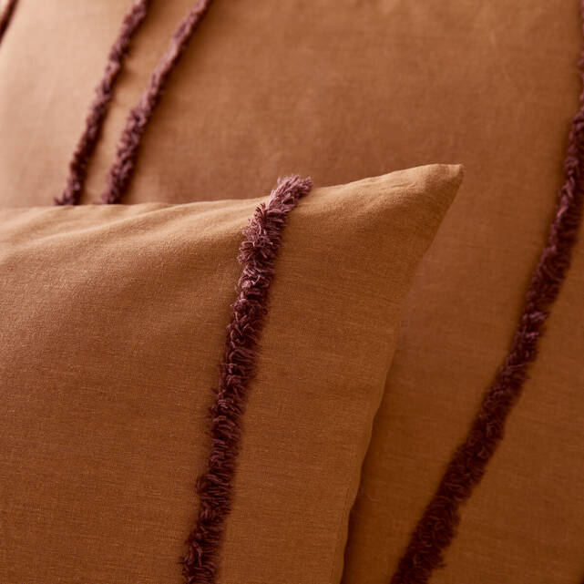 Βαμβακερή παπλωματοθήκη με tufted μοτίβα, Mansur