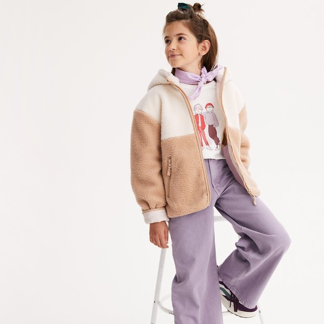 Μαντό oversize με κουκούλα από sherpa