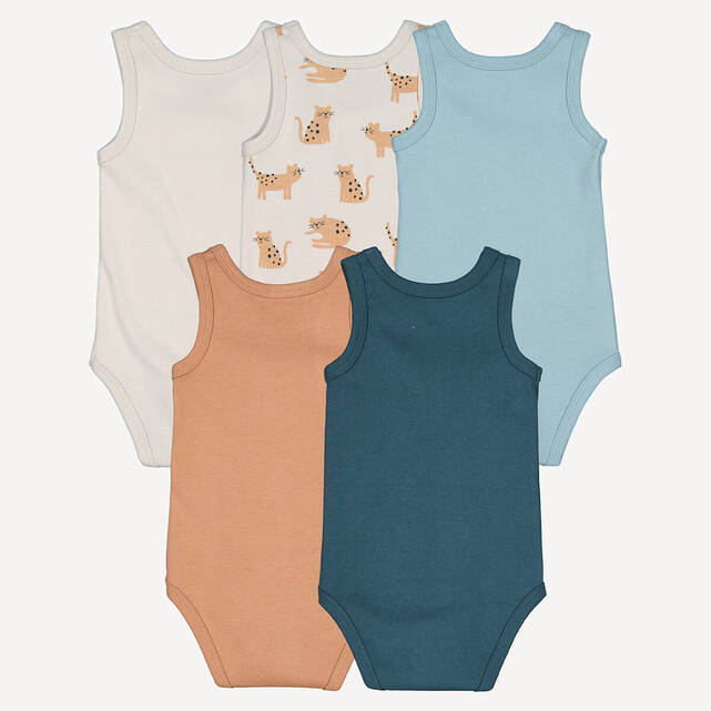 Σετ 5 αμάνικα φανελάκια