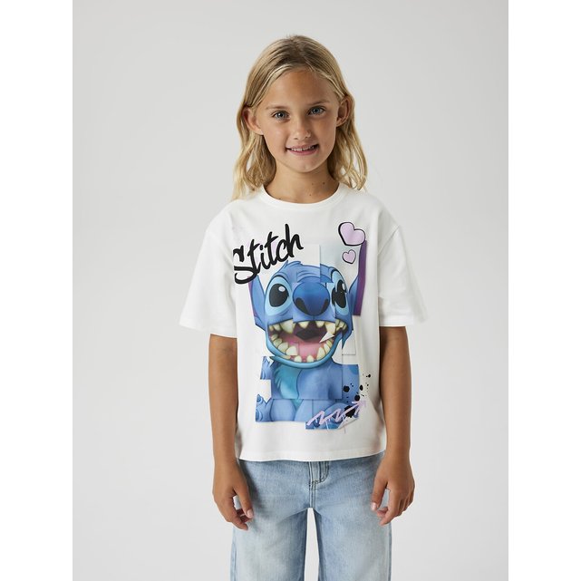 Κοντομάνικο T-shirt με στάμπα Stitch