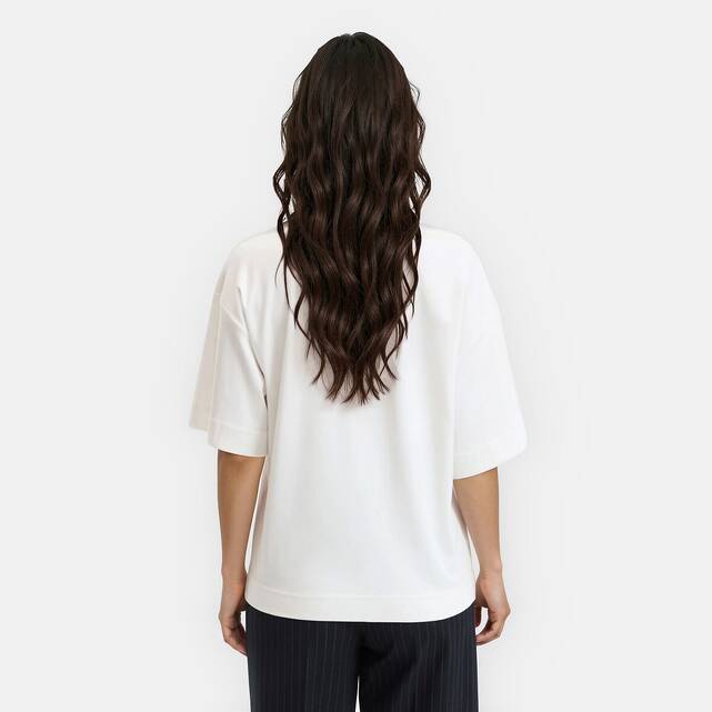 Βαμβακερό T-shirt σε loose γραμμή, Signature PAUL