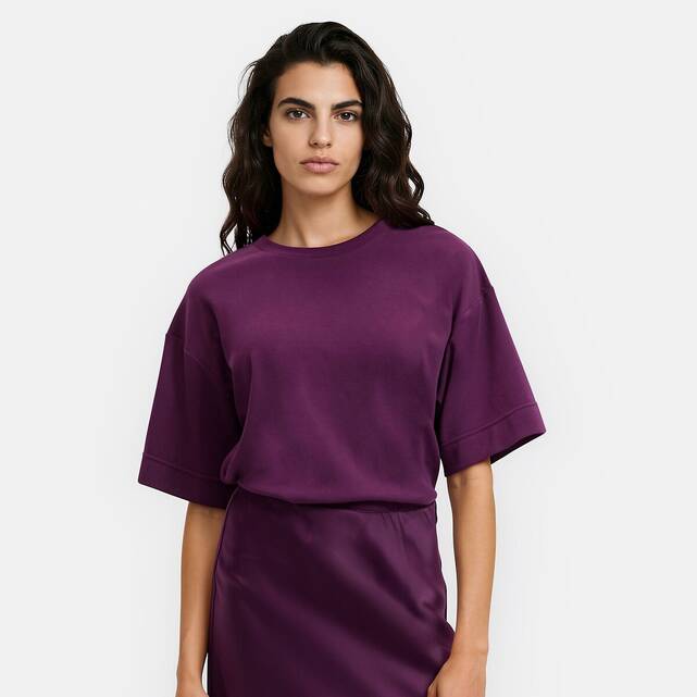 Βαμβακερό T-shirt σε loose γραμμή, Signature PAUL