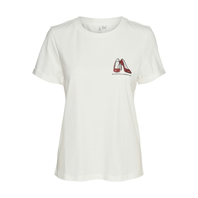 Κοντομάνικο T-shirt με στάμπα