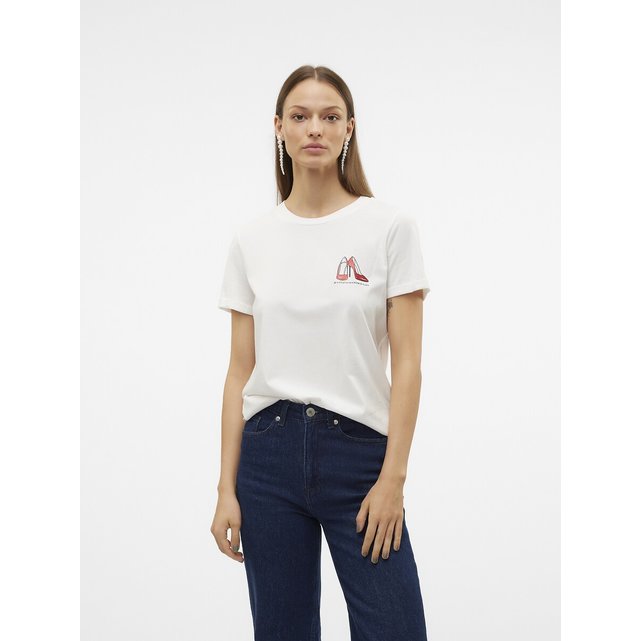 Κοντομάνικο T-shirt με στάμπα