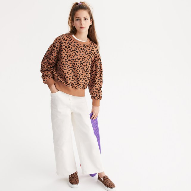 Εμπριμέ φούτερ με μοτίβο animal print, 18 μηνών - 14 ετών
