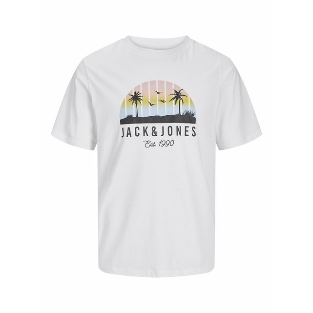 Κοντομάνικο T-shirt με στάμπα μπροστά