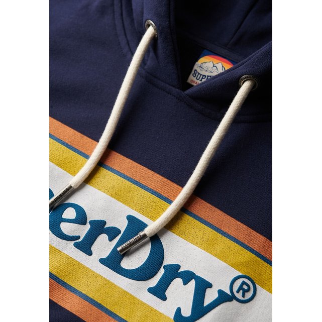 Φούτερ με κουκούλα και στάμπα, Superdry