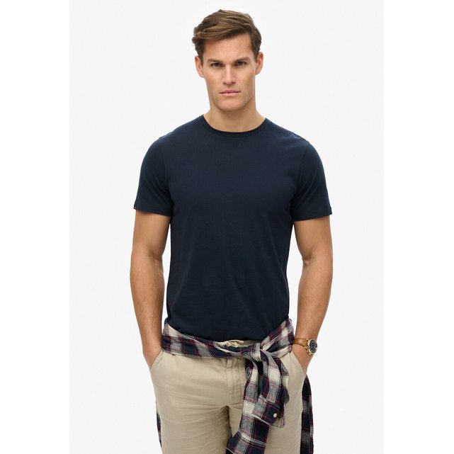 Κοντομάνικο T-shirt με στρογγυλή λαιμόκοψη