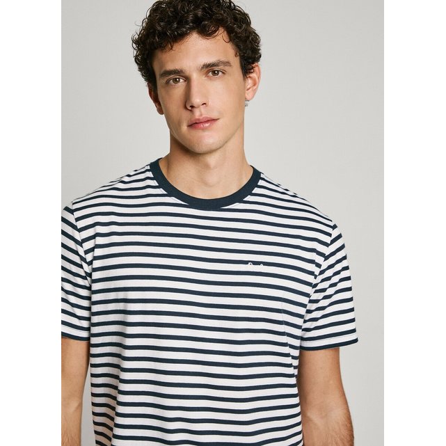 Κοντομάνικο ζέρσεϊ T-shirt με ρίγες