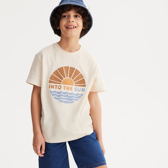 Κοντομάνικο T-shirt με στάμπα