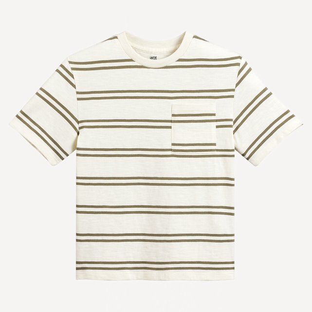 Κοντομάνικο T-shirt με ρίγες