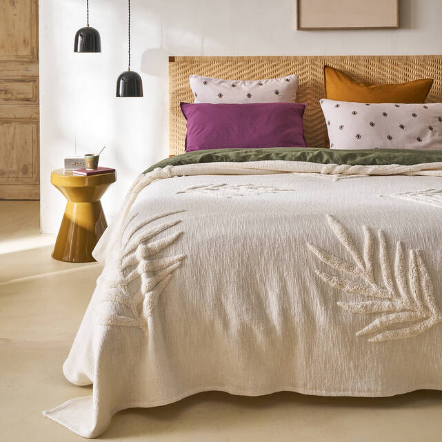 Βαμβακερό κάλυμμα κρεβατιού με tufted μοτίβα, Jobe