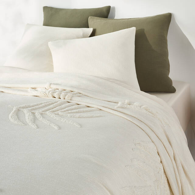 Βαμβακερό κάλυμμα κρεβατιού με tufted μοτίβα, Jobe