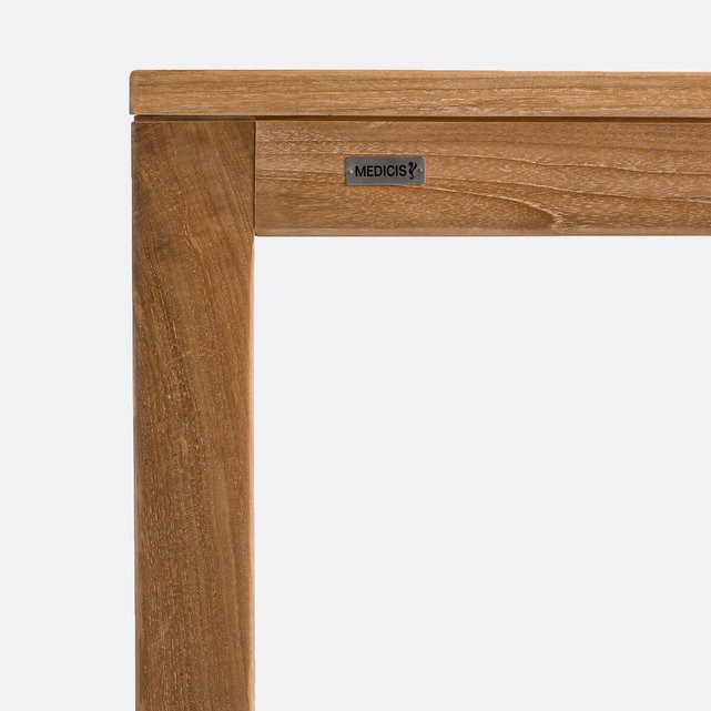 Τετράγωνο τραπέζι κήπου από μασίφ ξύλο teak, Angoula