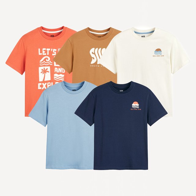 Σετ 5 T-shirt με διάφορα σχέδια