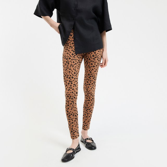 Ψηλόμεσο κολάν με animal print