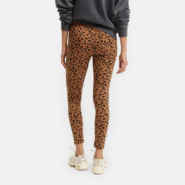 Ψηλόμεσο κολάν με animal print