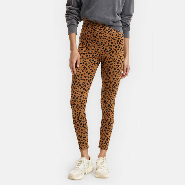Ψηλόμεσο κολάν με animal print