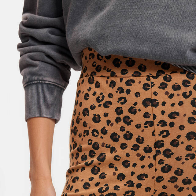 Ψηλόμεσο κολάν με animal print