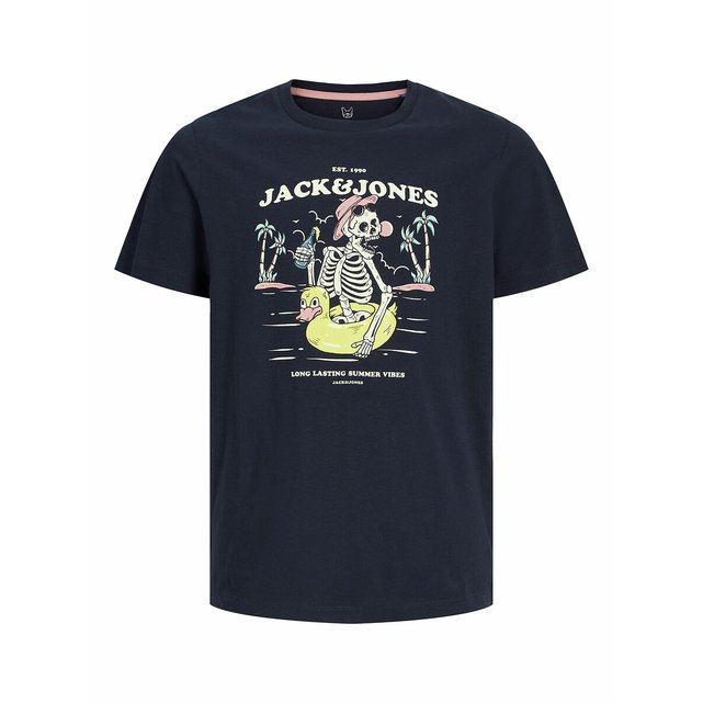 Κοντομάνικο T-shirt με στάμπα μπροστά