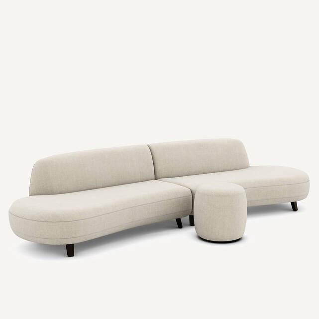 Υποπόδιο από βαμβάκι λινό, Rosebury Design E.Gallina