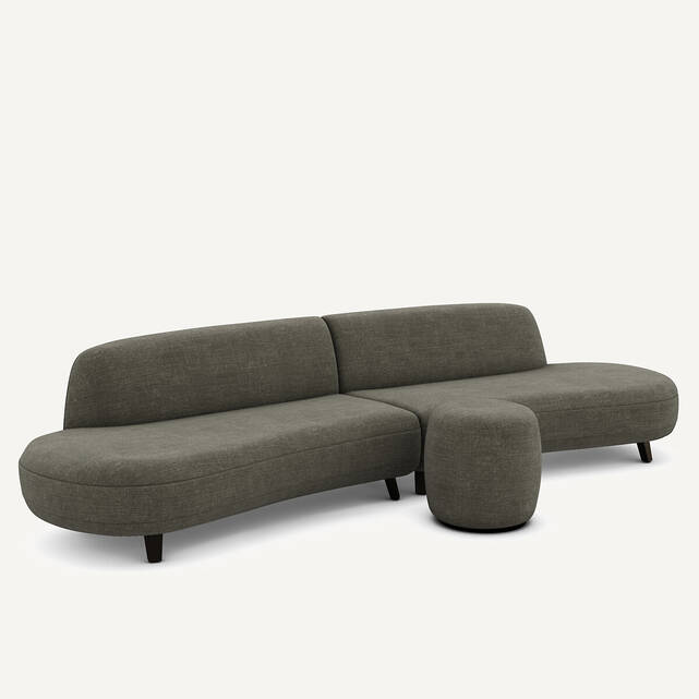 Υποπόδιο από βαμβάκι λινό, Rosebury Design E.Gallina
