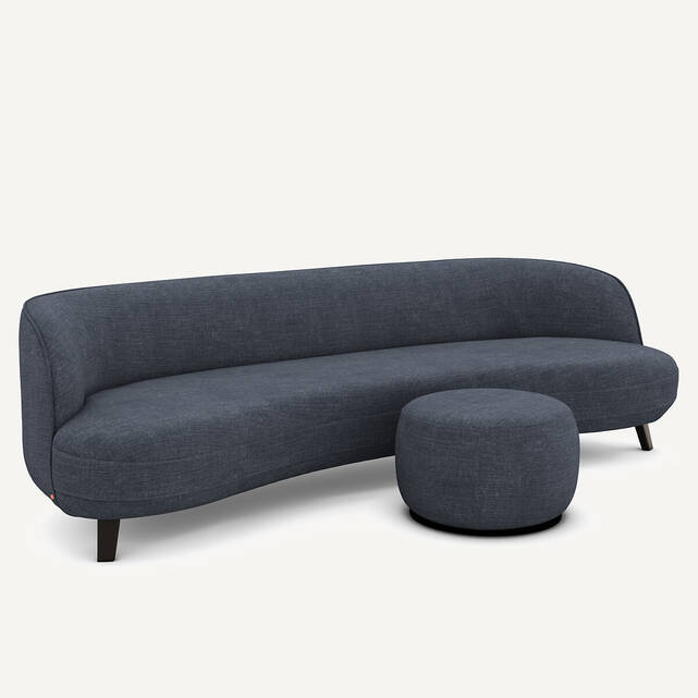 XL Υποπόδιο από βαμβάκι λίνο – Rosebury design E. Gallina