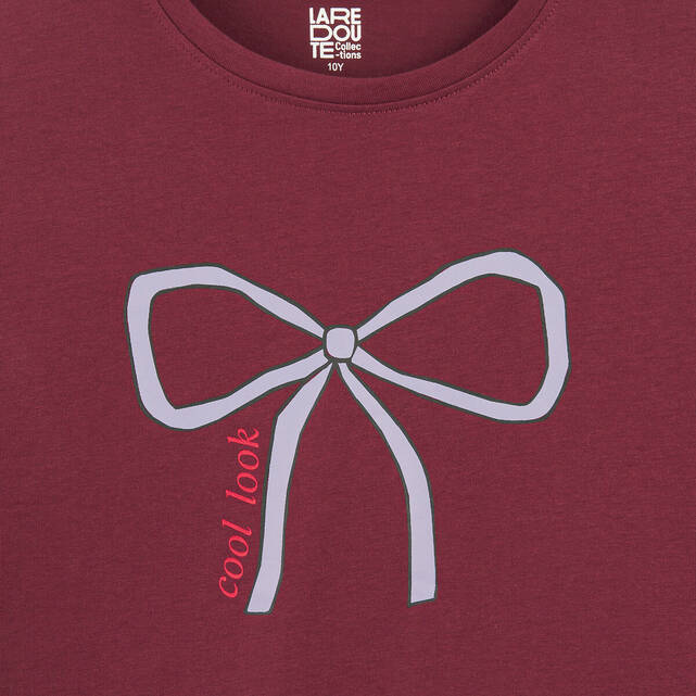 T-shirt μακρυμάνικο με τύπωμα φιόγκου