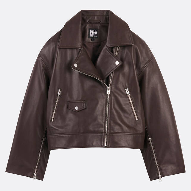 Μπουφάν Biker, κλείσιμο με φερμουάρ, Signature THELMA