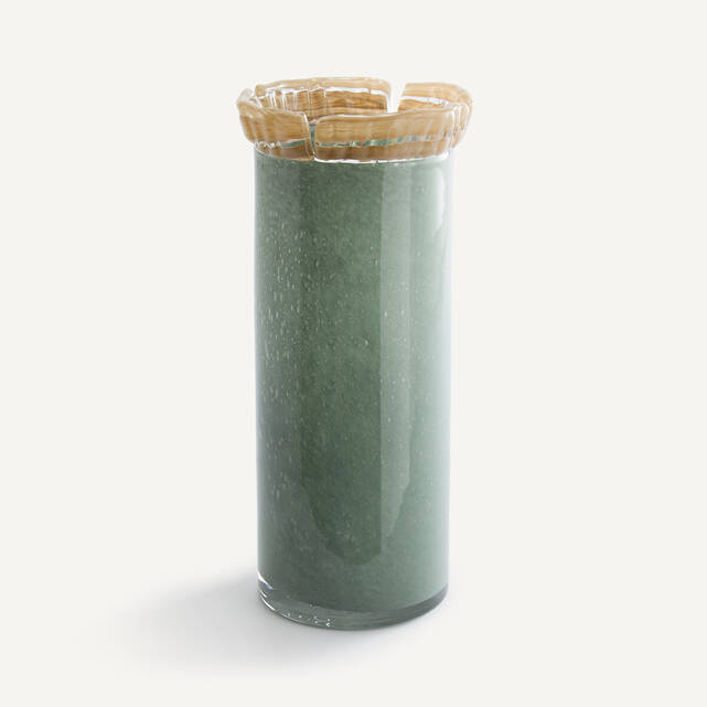 Βάζο από σκαλιστό γυαλί, ύψος 33 εκ., Eloria