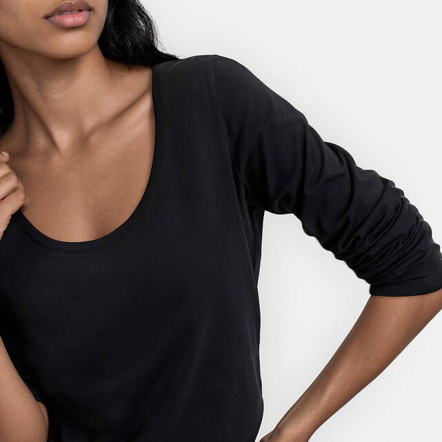 T-shirt από οργανικό βαμβάκι με μακριά μανίκια
