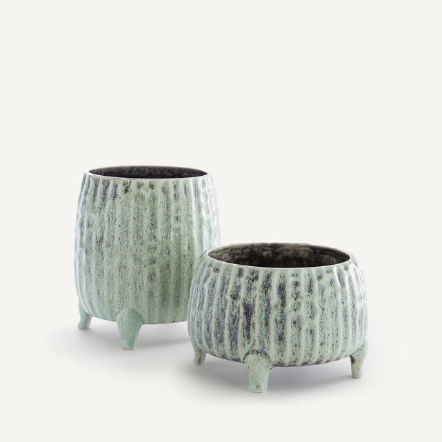 Κεραμικό κασπό, ύψος 18 cm, Zira