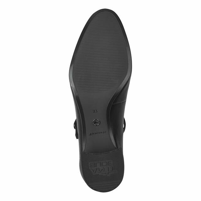 Γόβες Mary Janes από δέρμα με τακούνι