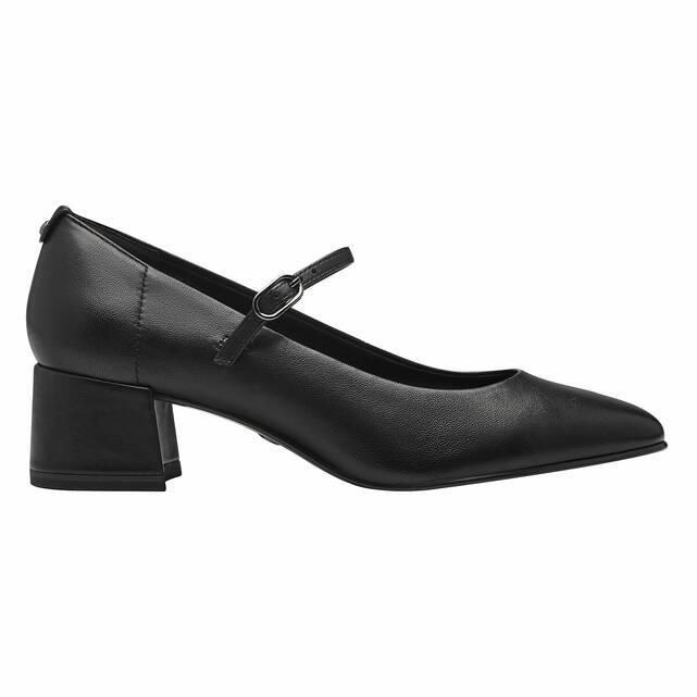 Γόβες Mary Janes από δέρμα με τακούνι