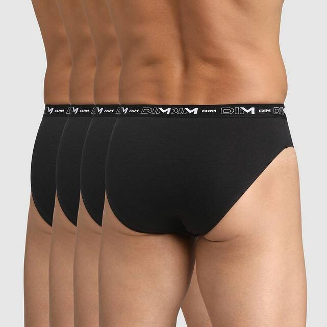 Σετ 4 μονόχρωμων σλιπ Cotton Stretch