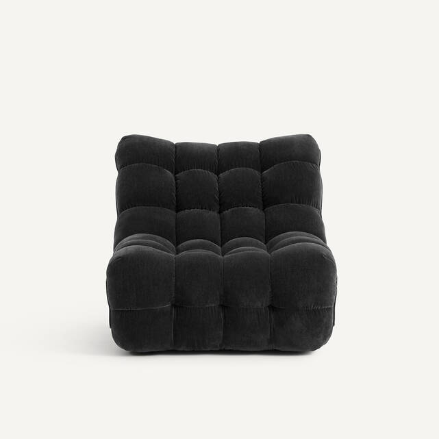 Καπιτονέ πολυθρόνα από βελούδινο chenille, Jud