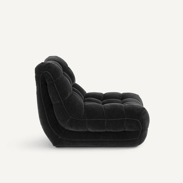 Καπιτονέ πολυθρόνα από βελούδινο chenille, Jud