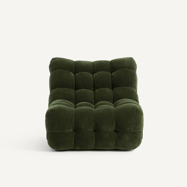 Καπιτονέ πολυθρόνα από βελούδινο chenille, Jud
