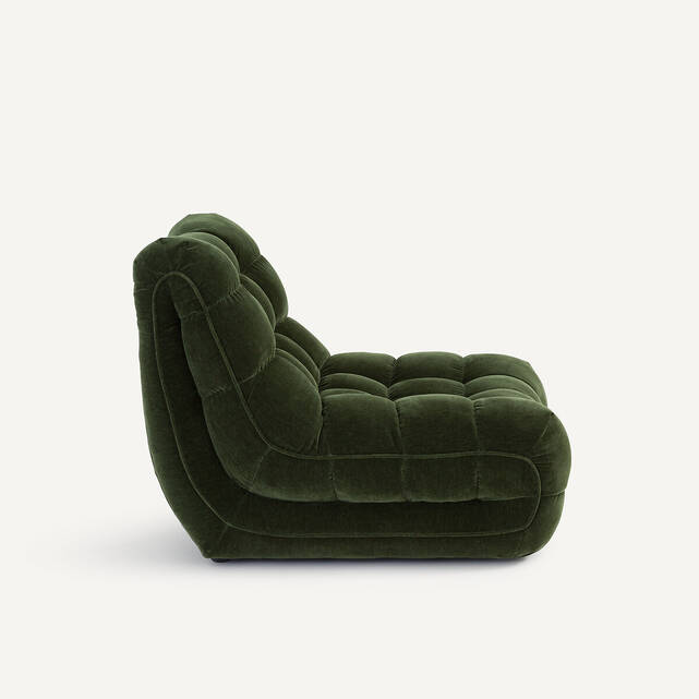 Καπιτονέ πολυθρόνα από βελούδινο chenille, Jud